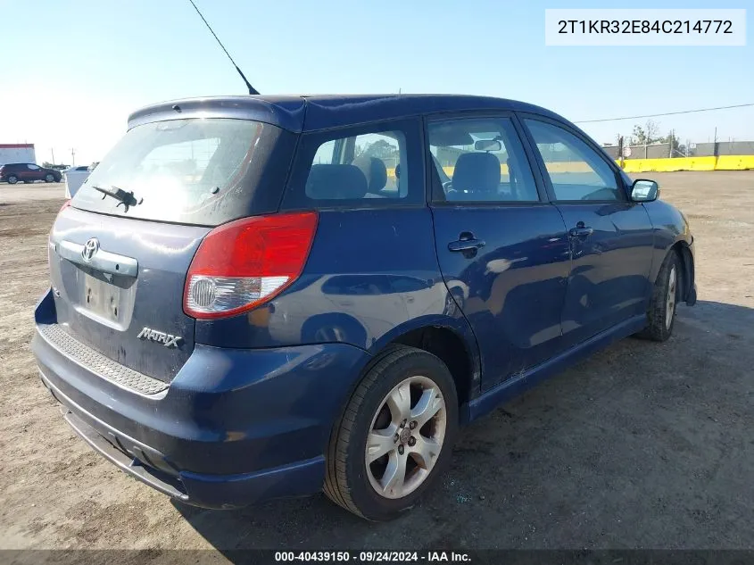 2T1KR32E84C214772 2004 Toyota Matrix Xr