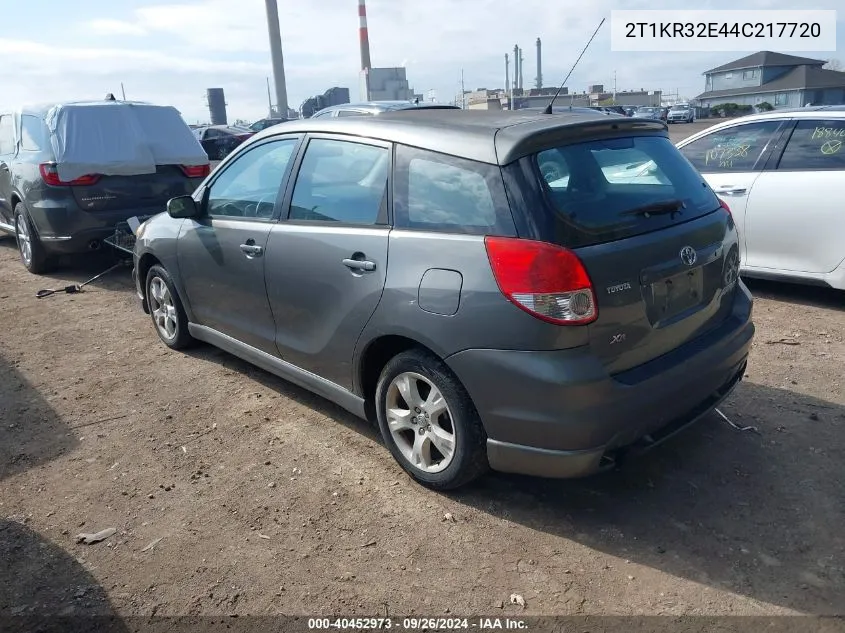 2T1KR32E44C217720 2004 Toyota Matrix Xr