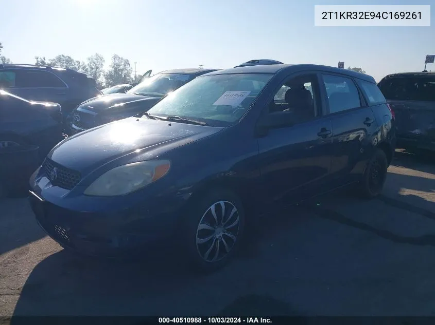 2T1KR32E94C169261 2004 Toyota Matrix Xr