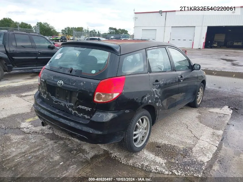 2T1KR32E54C220061 2004 Toyota Matrix Standard