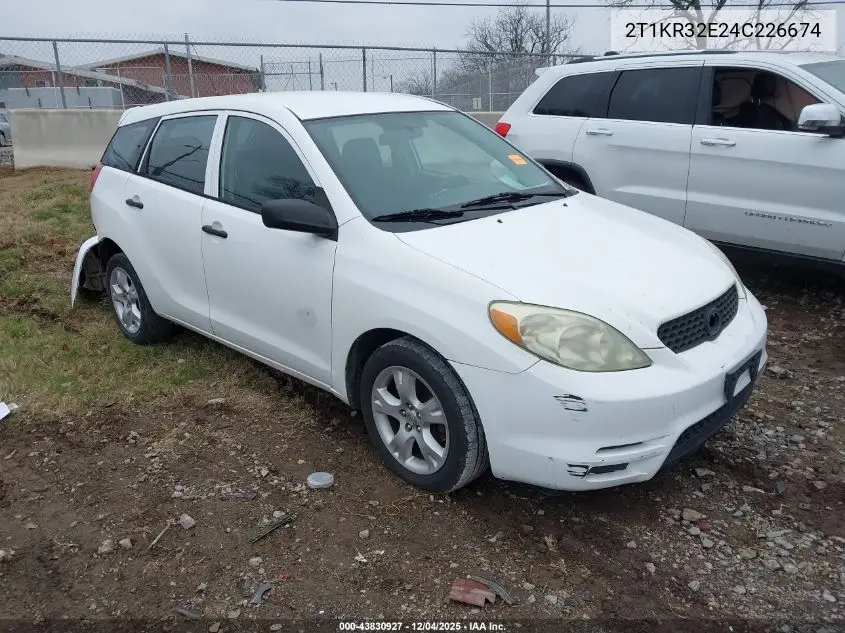 2T1KR32E24C226674 2004 Toyota Matrix Standard