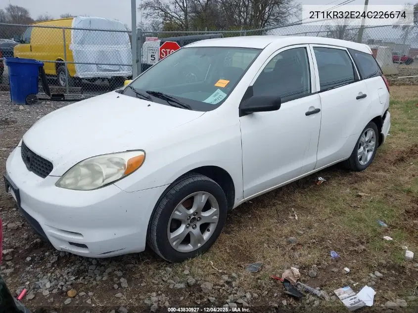 2T1KR32E24C226674 2004 Toyota Matrix Standard