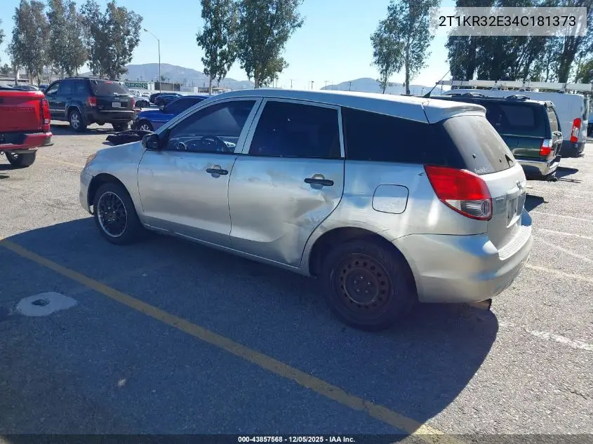 2T1KR32E34C181373 2004 Toyota Matrix Standard
