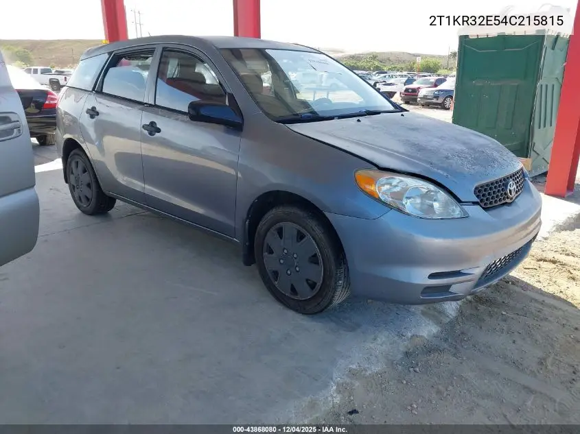 2T1KR32E54C215815 2004 Toyota Matrix Standard
