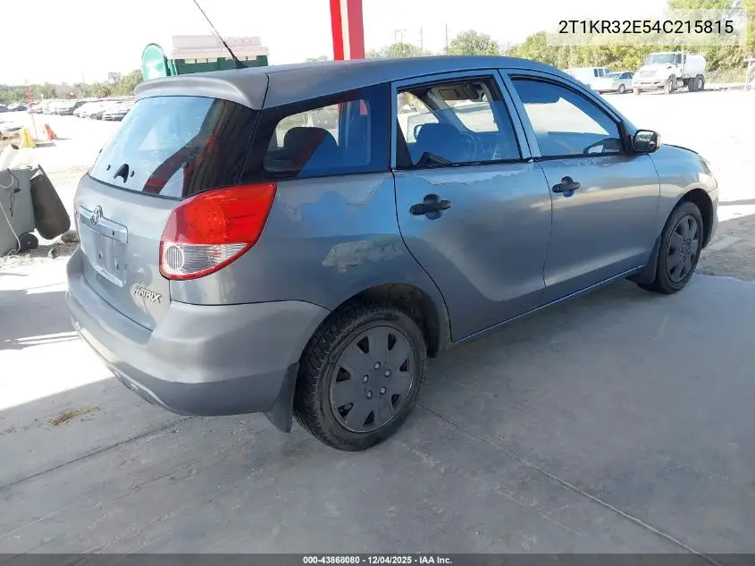 2T1KR32E54C215815 2004 Toyota Matrix Standard