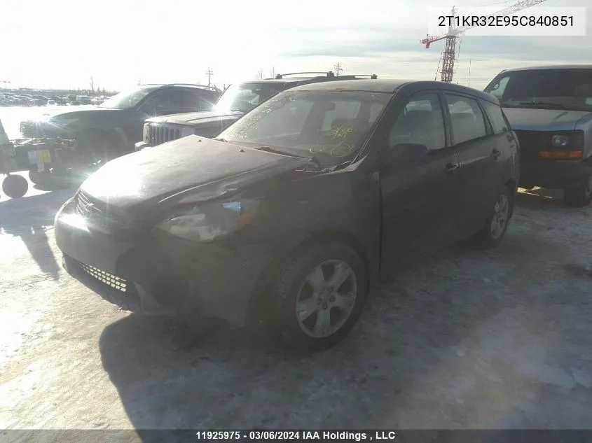 2T1KR32E95C840851 2005 Toyota Matrix