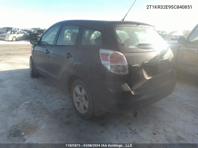 2T1KR32E95C840851 2005 Toyota Matrix