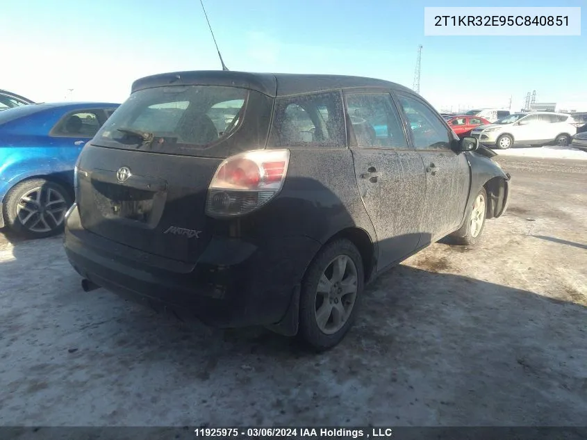 2T1KR32E95C840851 2005 Toyota Matrix