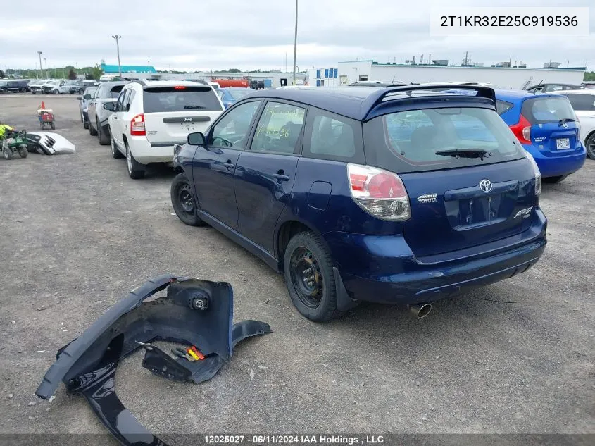 2T1KR32E25C919536 2005 Toyota Matrix Xr