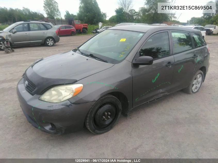 2T1KR32E15C869504 2005 Toyota Matrix