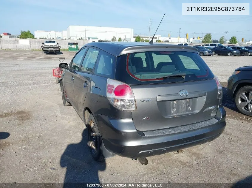 2005 Toyota Corolla Matrix Xr VIN: 2T1KR32E95C873784 Lot: 12037963