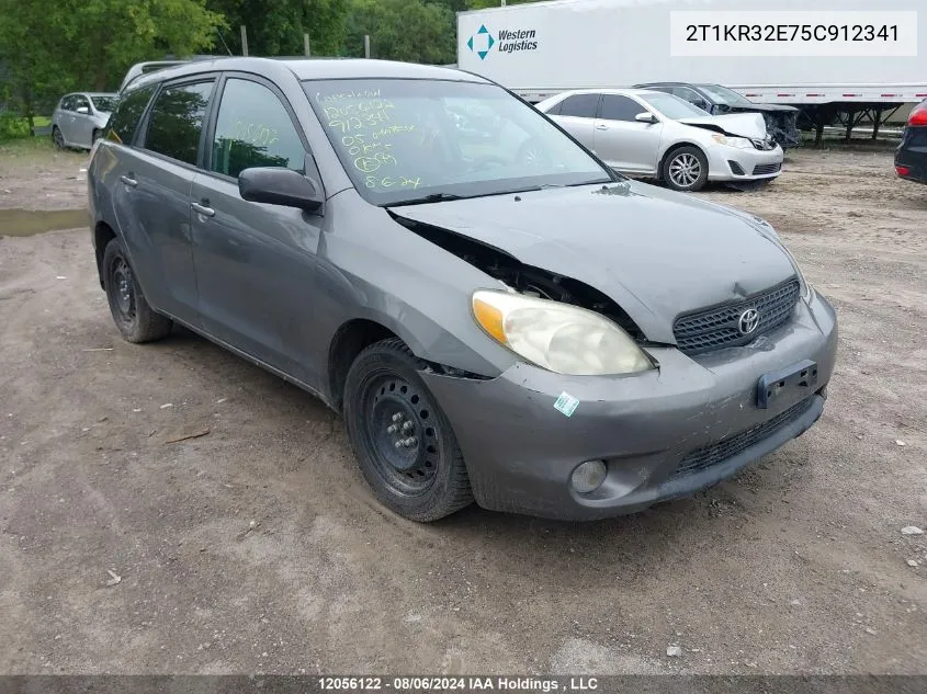 2005 Toyota Matrix VIN: 2T1KR32E75C912341 Lot: 12056122