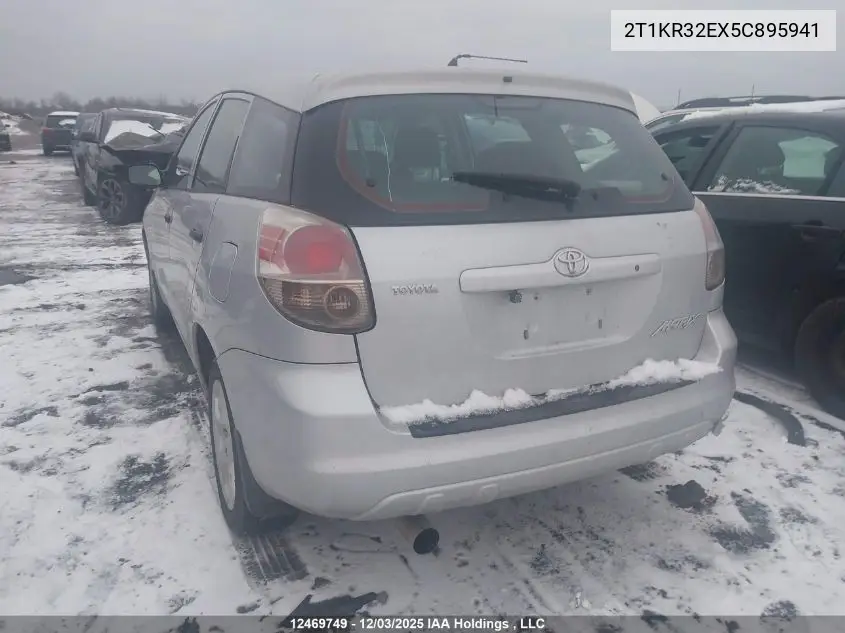 2T1KR32EX5C895941 2005 Toyota Matrix Xr