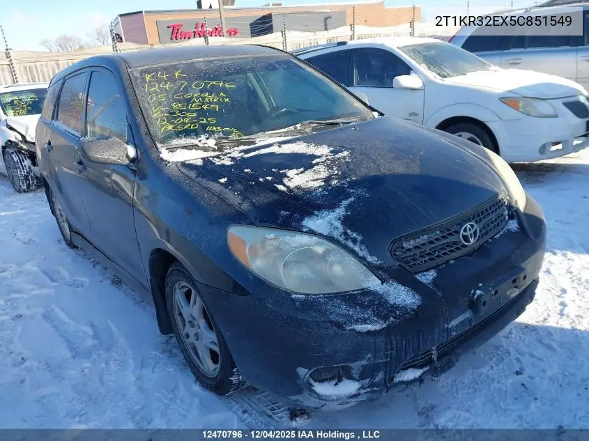 2T1KR32EX5C851549 2005 Toyota Corolla Matrix Xr