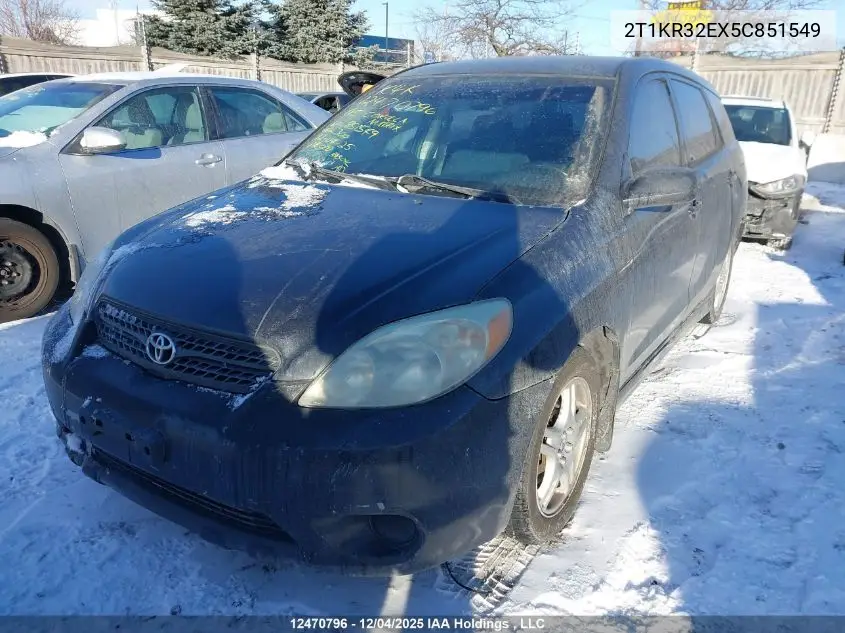 2T1KR32EX5C851549 2005 Toyota Corolla Matrix Xr
