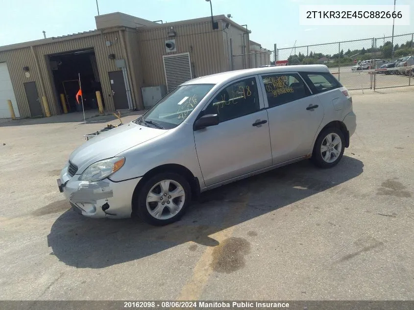 2005 Toyota Matrix VIN: 2T1KR32E45C882666 Lot: 20162098