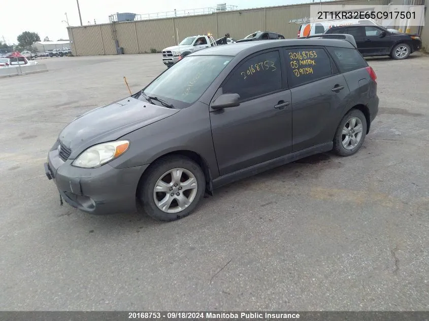 2T1KR32E65C917501 2005 Toyota Matrix