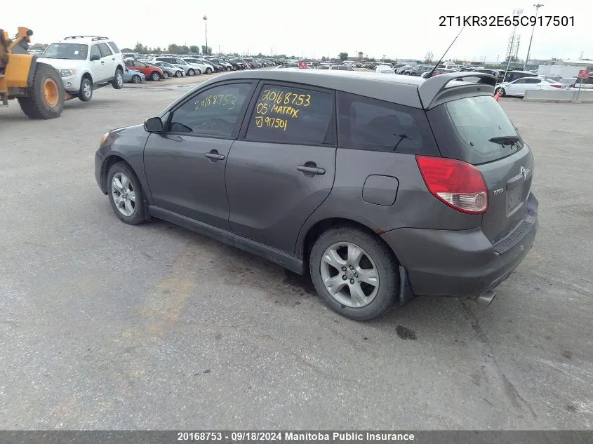 2T1KR32E65C917501 2005 Toyota Matrix