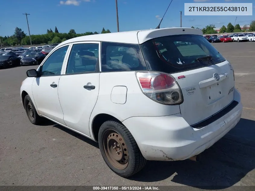 2T1KR32E55C438101 2005 Toyota Matrix