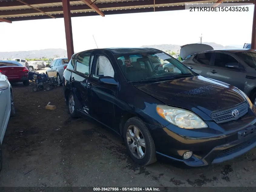 2005 Toyota Matrix Xr VIN: 2T1KR30E15C435263 Lot: 39427956