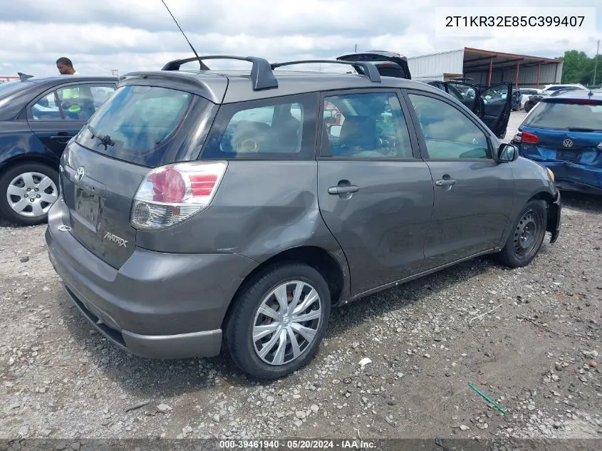 2T1KR32E85C399407 2005 Toyota Matrix Xr