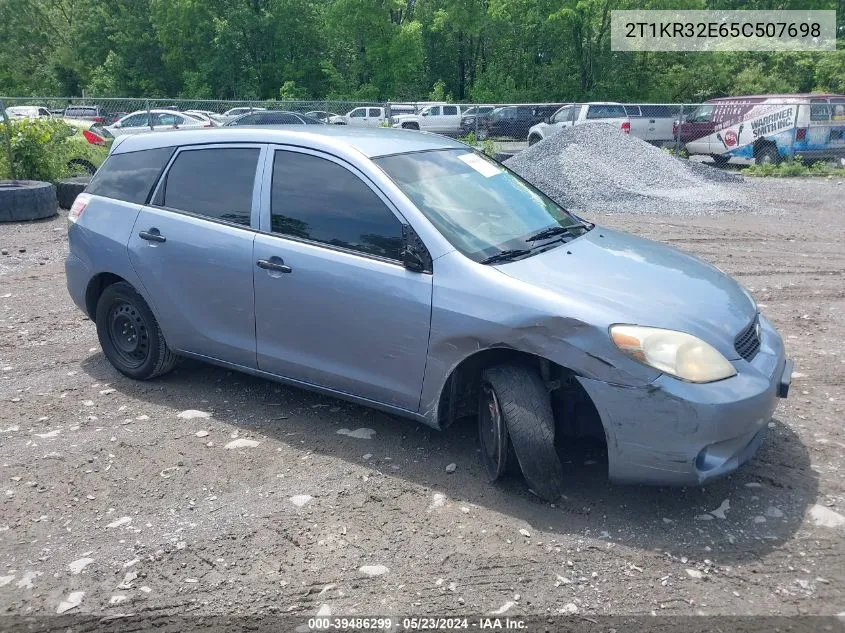 2005 Toyota Matrix VIN: 2T1KR32E65C507698 Lot: 39486299