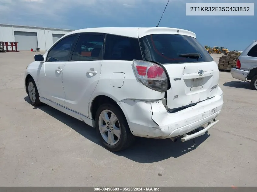 2T1KR32E35C433852 2005 Toyota Matrix Xr