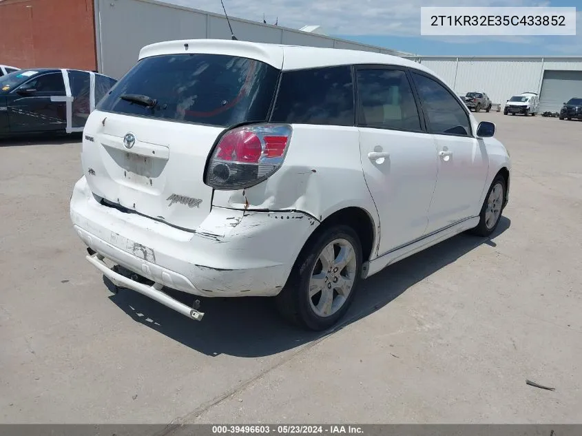 2T1KR32E35C433852 2005 Toyota Matrix Xr