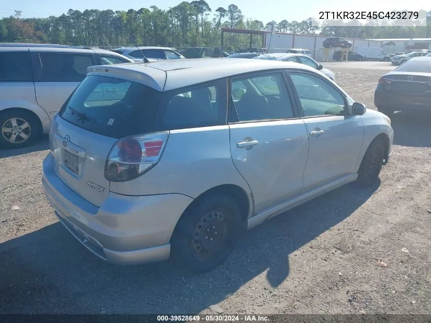 2005 Toyota Matrix Xr VIN: 2T1KR32E45C423279 Lot: 39528649