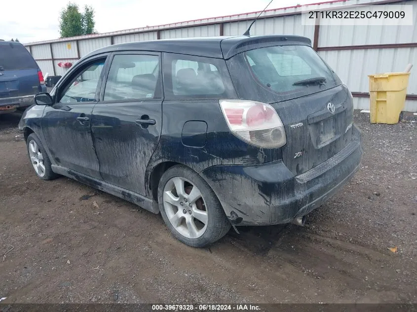 2005 Toyota Matrix Xr VIN: 2T1KR32E25C479009 Lot: 39679328