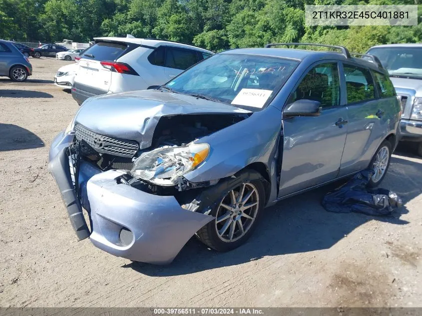 2T1KR32E45C401881 2005 Toyota Matrix