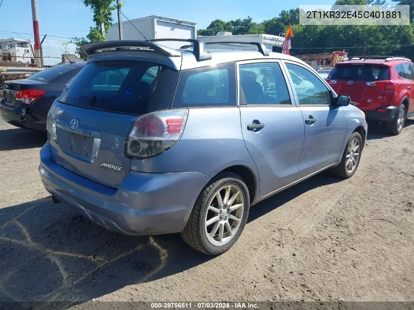 2T1KR32E45C401881 2005 Toyota Matrix