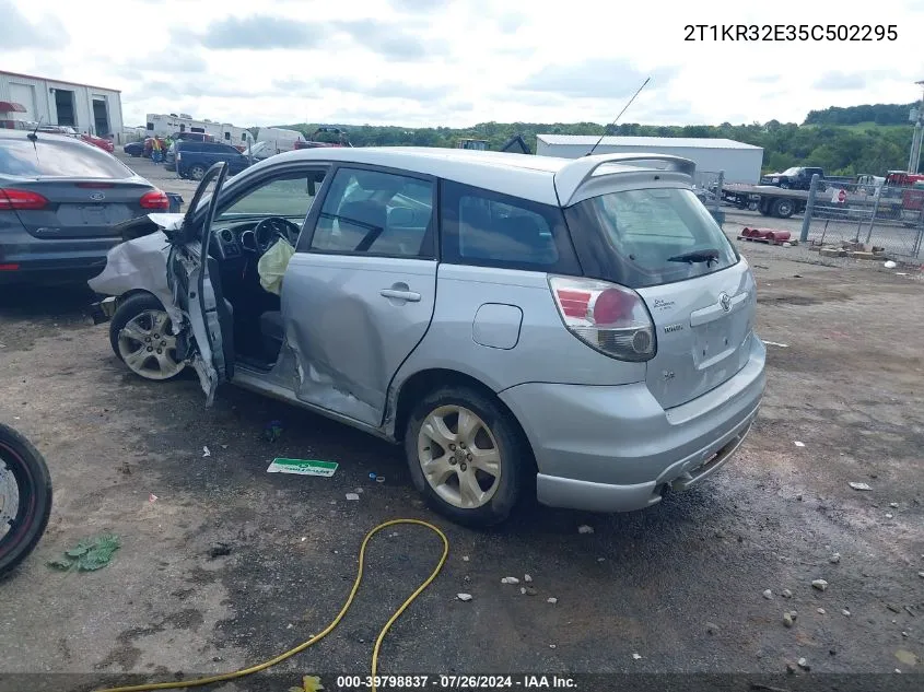 2005 Toyota Matrix Xr VIN: 2T1KR32E35C502295 Lot: 39798837