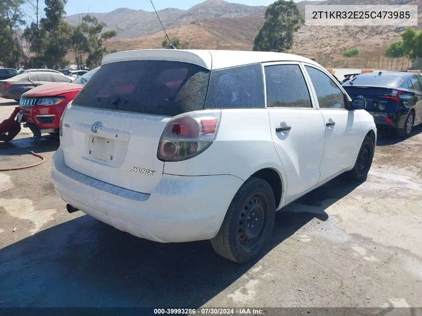 2T1KR32E25C473985 2005 Toyota Matrix Xr