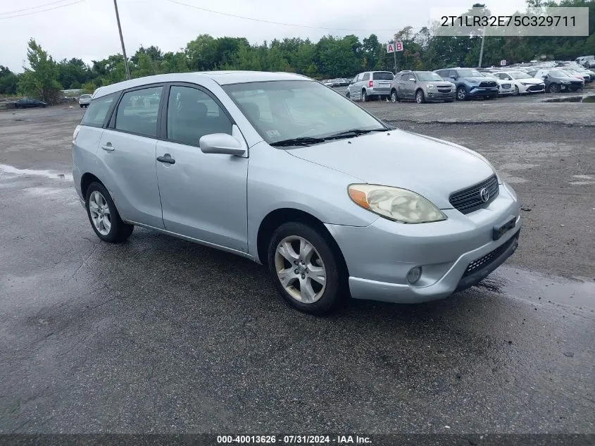 2005 Toyota Matrix Xr VIN: 2T1LR32E75C329711 Lot: 40013626