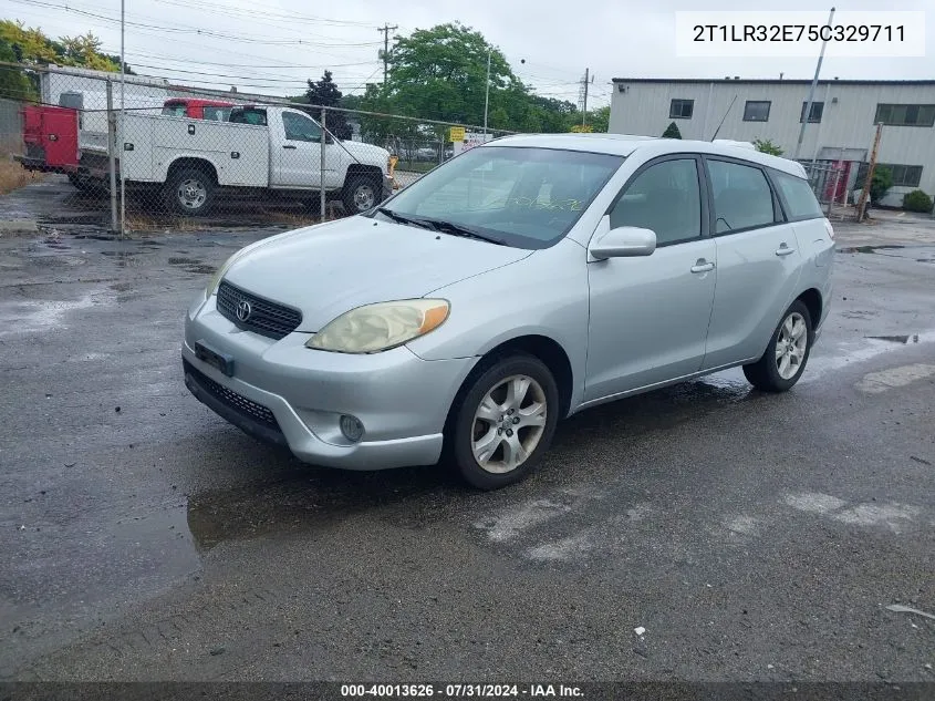 2005 Toyota Matrix Xr VIN: 2T1LR32E75C329711 Lot: 40013626