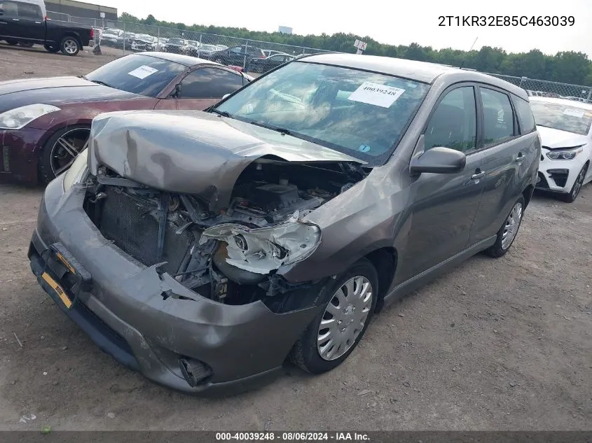 2T1KR32E85C463039 2005 Toyota Matrix Xr