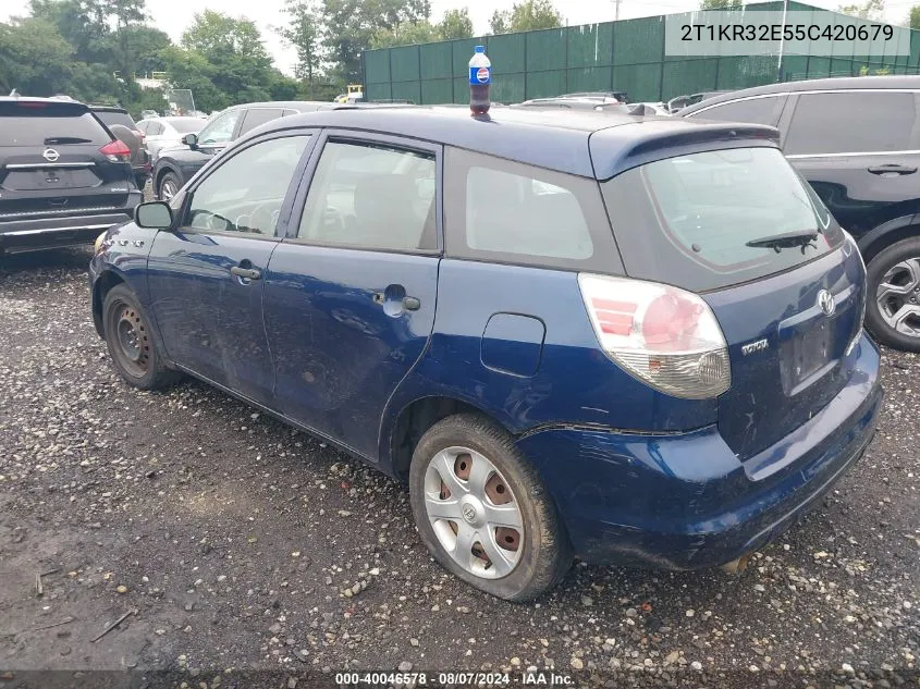 2T1KR32E55C420679 2005 Toyota Matrix