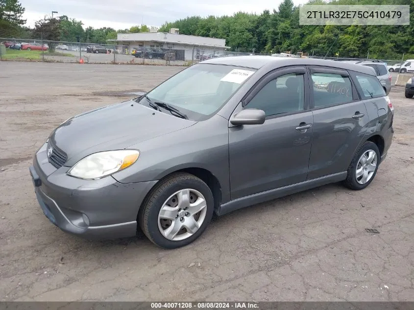 2005 Toyota Matrix Xr VIN: 2T1LR32E75C410479 Lot: 40071208