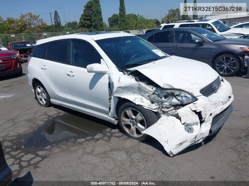 2005 Toyota Matrix Xr VIN: 2T1KR32E15C367298 Lot: 40071702