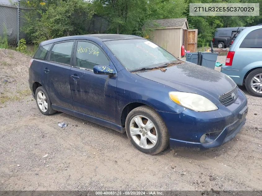 2005 Toyota Matrix Xr VIN: 2T1LR32E55C370029 Lot: 40083125