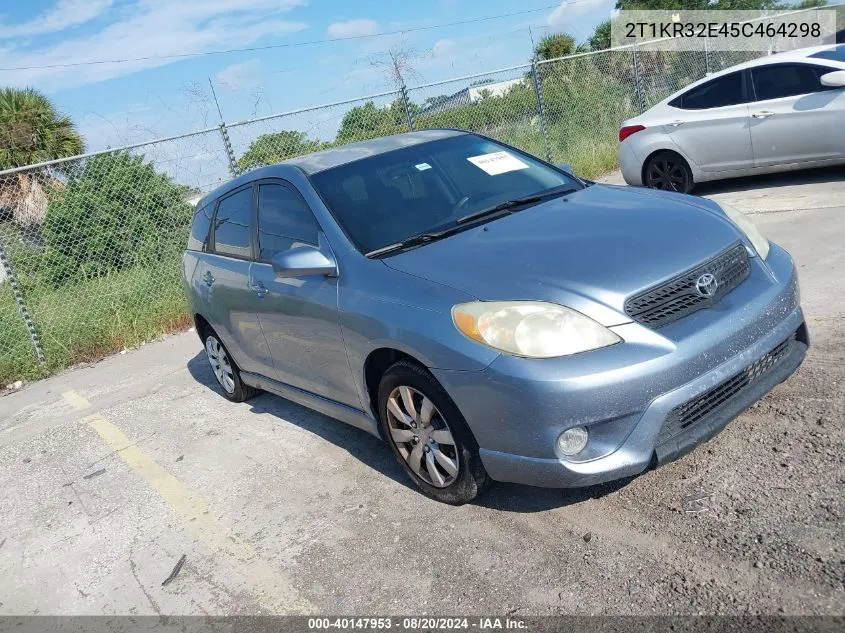 2005 Toyota Matrix Xr VIN: 2T1KR32E45C464298 Lot: 40147953