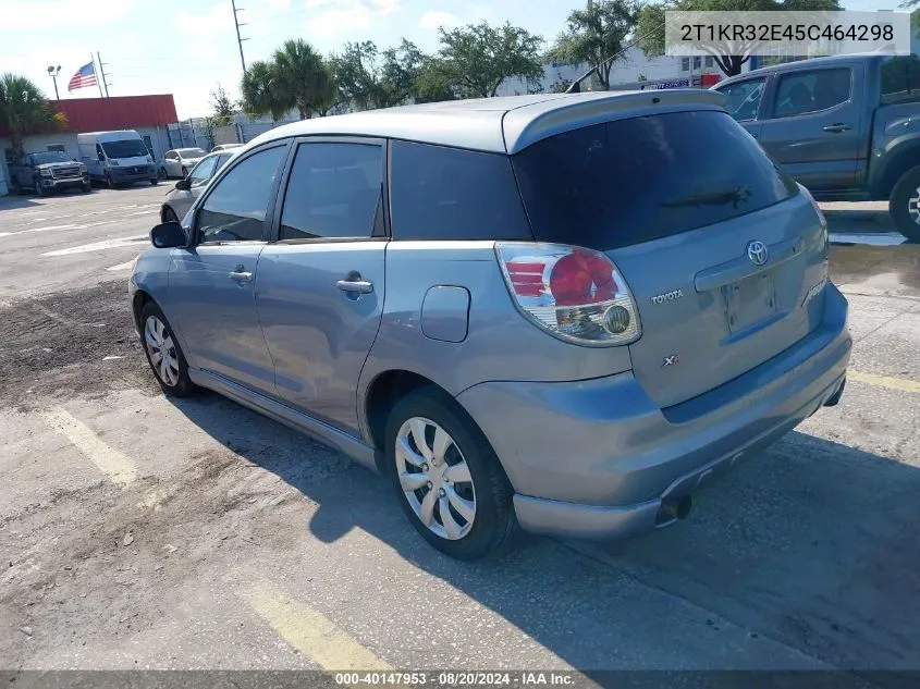 2005 Toyota Matrix Xr VIN: 2T1KR32E45C464298 Lot: 40147953