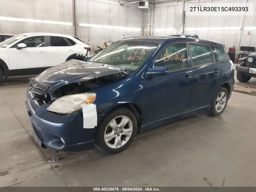 2005 Toyota Matrix Xr VIN: 2T1LR30E15C493393 Lot: 40238676