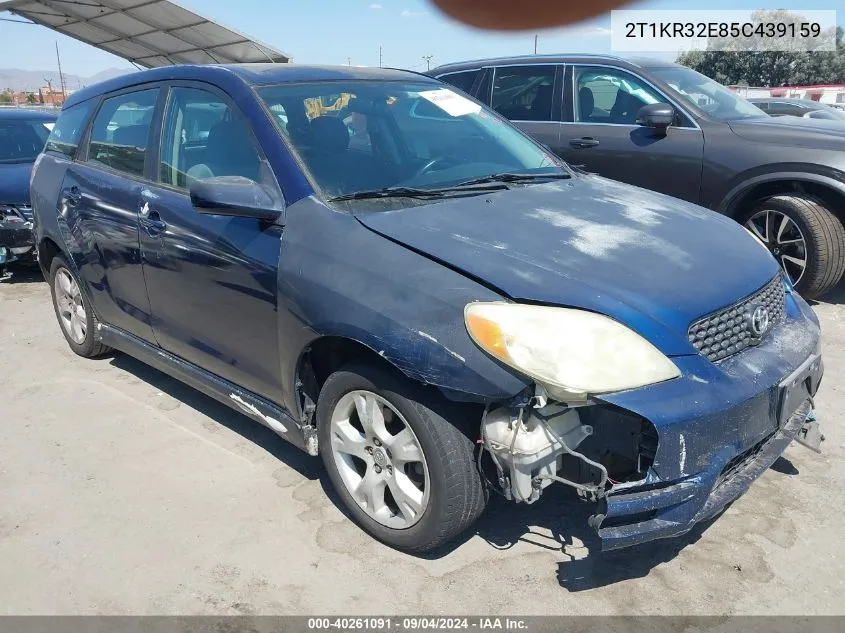 2005 Toyota Matrix Xr VIN: 2T1KR32E85C439159 Lot: 40261091