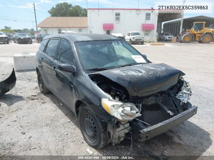 2005 Toyota Matrix Xr VIN: 2T1KR32EX5C359863 Lot: 40291865