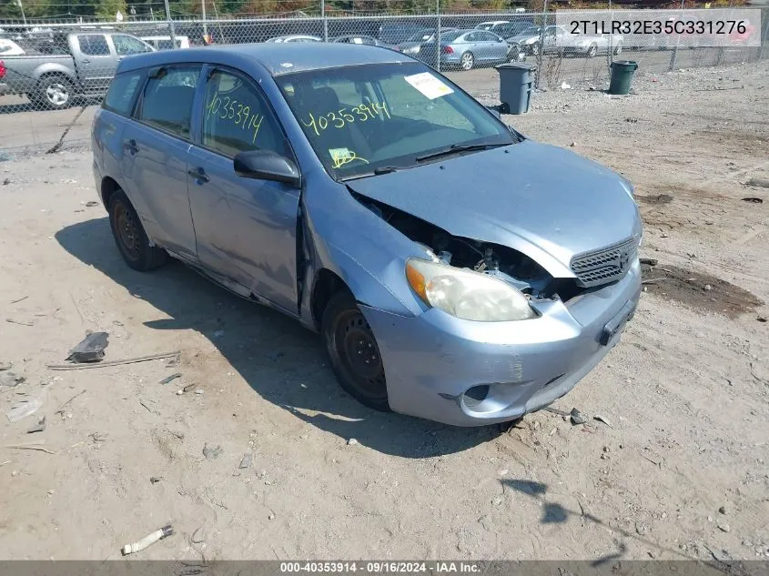 2005 Toyota Matrix VIN: 2T1LR32E35C331276 Lot: 40353914