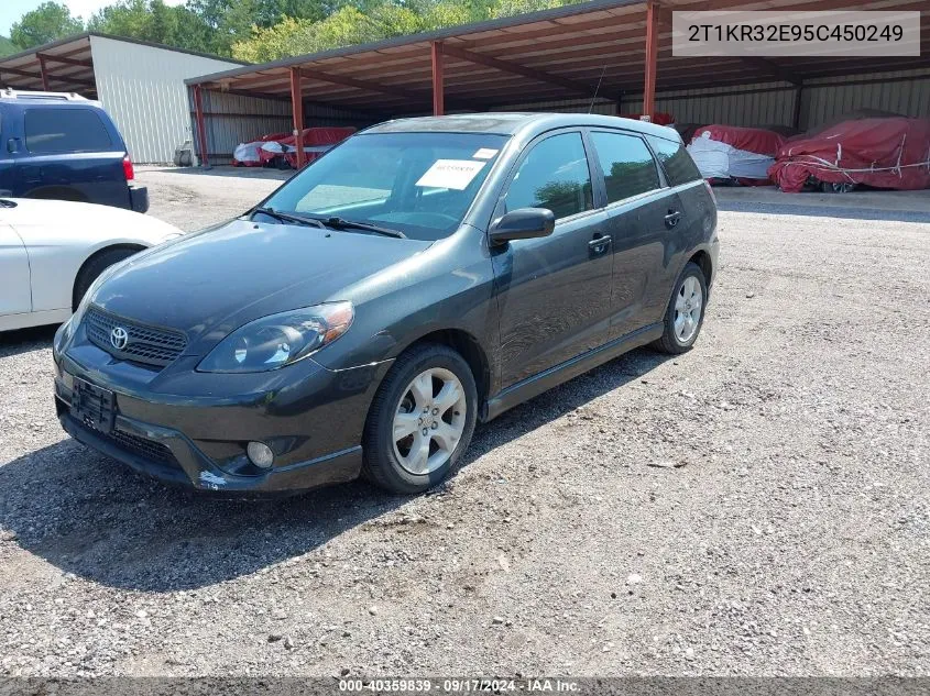 2005 Toyota Matrix Xr VIN: 2T1KR32E95C450249 Lot: 40359839