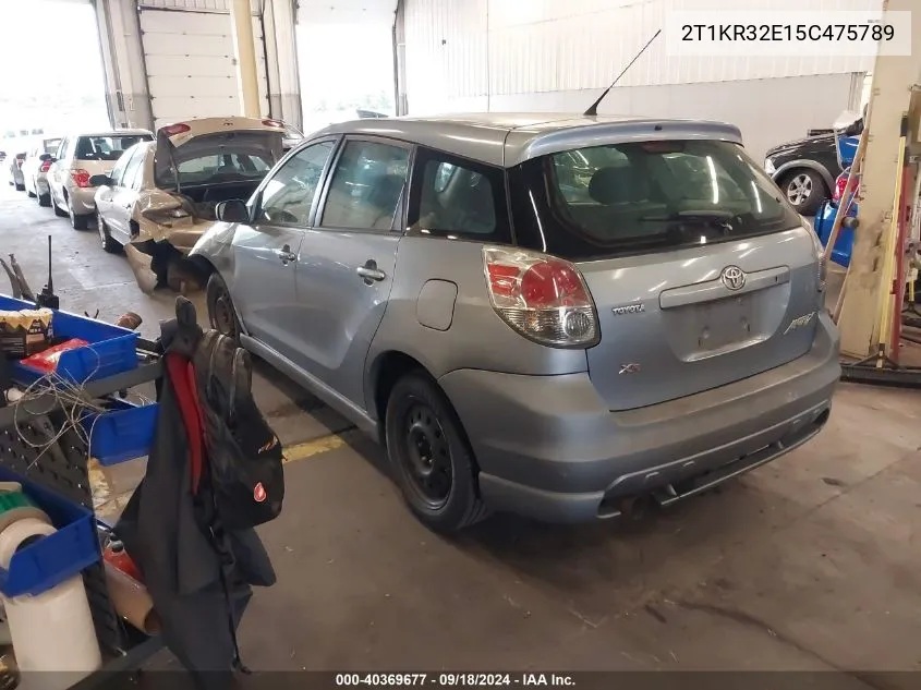 2T1KR32E15C475789 2005 Toyota Matrix Xr