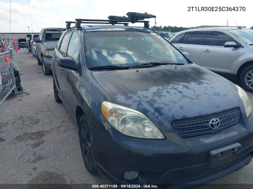 2005 Toyota Matrix Xr VIN: 2T1LR30E25C364370 Lot: 40371159